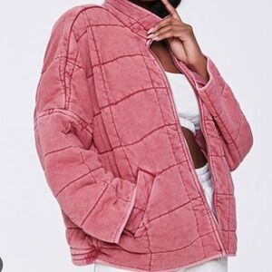 Forever 21 Pink Quilted Jacket